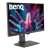 Schräge Ansicht des BenQ PD2705Q 27" QHD Designer-Monitors mit Webcam