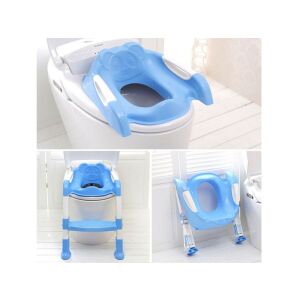 Kék lépcsős emelvény, wc szűkítő