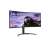 LG 34WP65CP-B 34 hüvelykes UltraWide ívelt gaming monitor ferde nézet