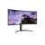 Schräge Ansicht des LG 34WP65CP-B 34-Zoll UltraWide Curved Gaming Monitors