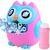 Happy Bubble pink owl bubble blower with bubble solution