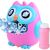 Happy Bubble pink owl bubble blower with bubble solution