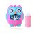 Happy Bubble pink owl bubble blower with bubble solution and strap