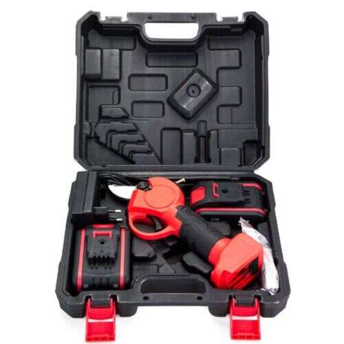 Wortair Cordless Pruning Shears with 2 Batteries and Carrying Case