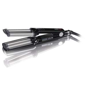 BaByliss PRO 2369TTE triple barrel curling iron, black and silver, for creating loose curls and waves - Hair curler