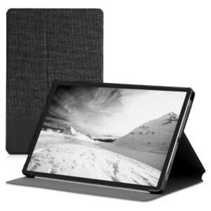 Borító Lenovo Tab P11 Pro tablethez, Kwmobile, szürke/fekete, textil, 55711.73