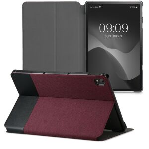 Etui kwmobile Lenovo Tab P11 z funkcją podstawki, bordowo-czarne - Etui na tablet