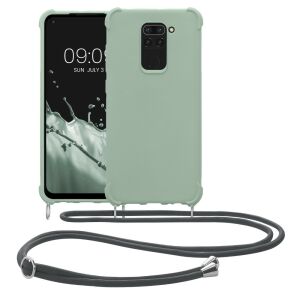 Kwmobile Xiaomi Redmi Note 9 Green Case with Neck Strap - Phone Case