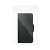 Black leather flip case for Samsung Galaxy A54 5G phone in a plastic bag