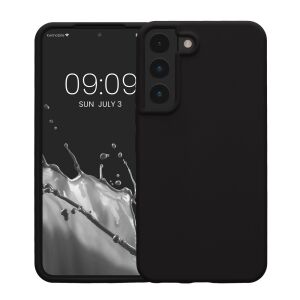 Kwmobile Samsung Galaxy S22 black silicone case full protection - Phone Case