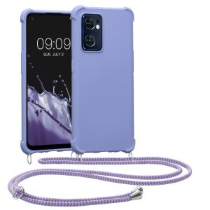kwmobile OPPO Find X5 Lite lavender silicone phone case with neck strap - Phone Case