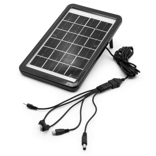 3,5W napelemes töltő panel - akkumulátor és telefontöltő