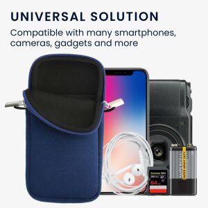 Kwmobile Universal Neoprene Phone Pouch - 7 inch XXL - Compatibility - Phone Case