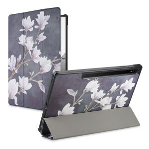 Kwmobile Samsung Galaxy Tab S7+/S7 FE case with stand, magnolia design, multiple views - Kwmobile
