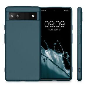 Kwmobile Google Pixel 6a grüne Silikonhülle, Telefonschutz - Handyhüllen