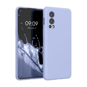 Kwmobile OnePlus Nord 2 5G light blue silicone case - Phone Case