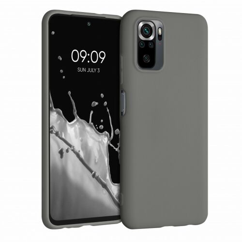 kwmobile Xiaomi Redmi Note 10/10S Gray Silicone Case