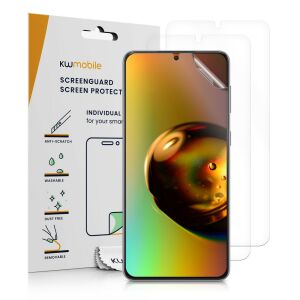 3-Piece Screen Protector Set Samsung Galaxy S22, kwmobile, front, transparent, 56755.1