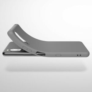 kwmobile Силиконов калъф за Sony Xperia 10 III - Сив, гъвкава и тънка защита - Технически статии и електроника