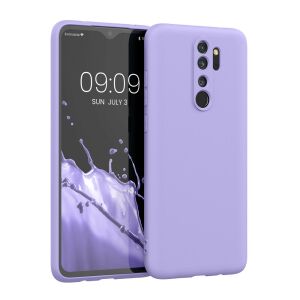 kwmobile Xiaomi Redmi Note 8 Pro purple case on phone, shockproof - Phone Case