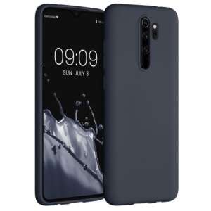Etui silikonowe do telefonu Xiaomi Redmi Note 8 Pro, kwmobile, szare, widok z przodu i tyłu - Artykuły techniczne i elektronika