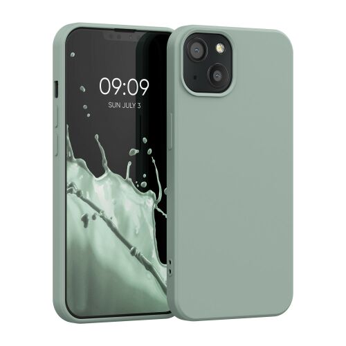 Kwmobile iPhone 13 Green Silicone Case - Full Protection