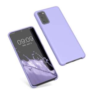 Kwmobile niebieskie silikonowe etui do Samsung Galaxy S20, pełny widok - Kontakty telefoniczne