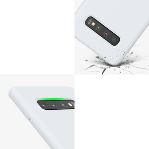 Kwmobile white silicone case for Samsung Galaxy S10 Plus, shockproof protection - Phone Case