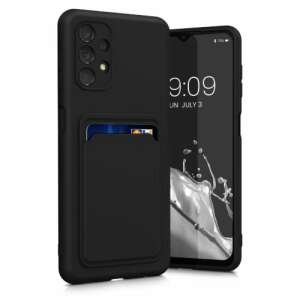 Kwmobile Tasche für Samsung Galaxy A13, Silikon, schwarz, 58144.01