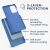Niebieskie silikonowe etui Kwmobile do Samsunga Galaxy A52 z 3-warstwową ochroną