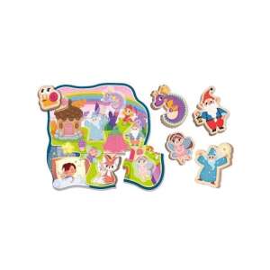 Giocare Educare Montessori Baby Puzzle Dream 15 darabos fa puzzle 1-4 éveseknek, a puzzle darabok láthatóak - Lisciani