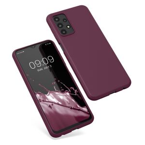 Kwmobile Samsung Galaxy A23 purple silicone case full protection - Phone Case