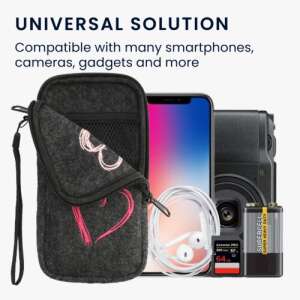 Husă universală Kwmobile XL pentru telefon compatibilă cu multe smartphone-uri, camere, gadgeturi - Kwmobile