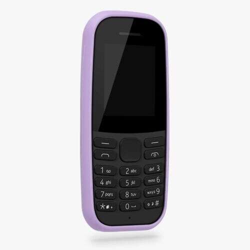 Lila szilikon tok Nokia 105 (2019) telefonhoz - Kwmobile