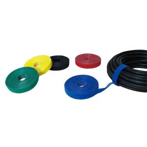 LogiLink ablängbare Klettverschluss-Kabelbinder, 4m x 16mm - blau 51099782 Kabelbinder