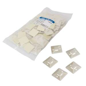 LogiLink Kabelbinderhalterungen, 100er-Pack, selbstklebende Kabelmanagement-Clips - Kabelführung