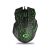 Esperanza Galaxy EGM212 USB-C Wired Gaming Mouse - Top View with Green LEDs
