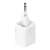 Baseus Super Si 25W USB-C charger, white, angled view