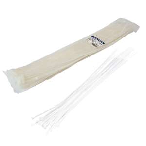 LogiLink cable ties 500 x 4.4 mm, 100 pieces, white, nylon, UL94V-3 fireproof, 34 kg tensile strength - Electrical Installation