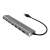 LogiLink Hub USB 3.0 z 7 portami, obudowa aluminiowa, szary, z gniazdem audio