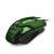 Esperanza Cobra MX207 wired gaming mouse, black and green, side view