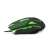 Esperanza Cobra MX207 wired gaming mouse, black and green, side view