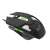 Esperanza Cobra MX207 wired gaming mouse, black and green, side view