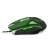 Esperanza Cobra MX207 wired gaming mouse, black and green, side view