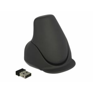 Delock ergonomic vertical wireless laser mouse for comfortable computing - Mouse