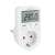 Logilink Energy Cost Meter, white, digital display, power consumption monitor, electricity usage tracker