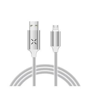 Fehér MicroUSB-USB-A adat- és töltőkábel, 1 méter hosszú - Töltő, töltőkábel és egyéb kábel