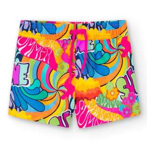 Boboli Mädchen-Sommer-Shorts mit farbenfrohem Blumenmuster, Vorderansicht - Boboli