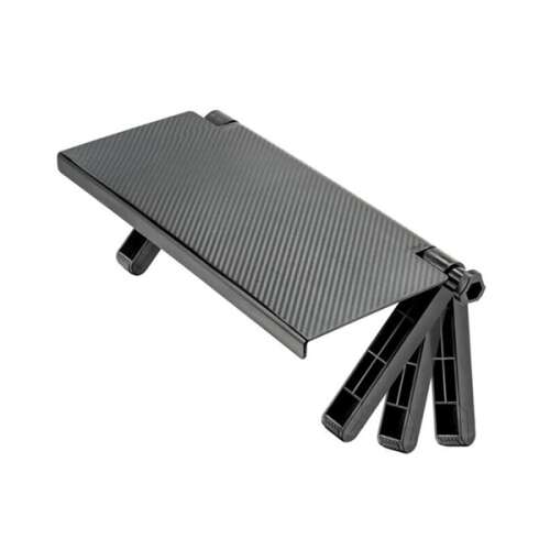 Monitorra TV-re rögzíthető polc, black, adjustable, easy to assemble, 3 kg max load