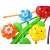 Close-up of the Splash Flower Garden Sprinkler, Water Spray Toy, Colorful Flowers